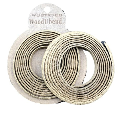 WoodUBend WUB708 Pack of 2 208x0.8x0.2cm Heat Bendable & Flexible Wood Trims - DIY Craft, Furniture & Home Decor - Easy to Apply & Paint - Versatil & Reusable - size: WUB708