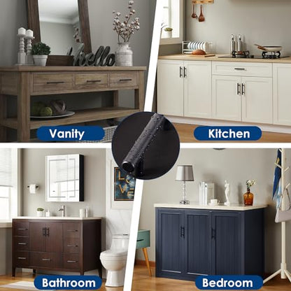 HBL' 30 Pack | 3 Inch Center to Center Matte Black Cabinet Pulls Kitchen Cabinet Handles,Made of Stainless Steel,Ideal for Cabinet,Drawer,Cupboard and Wardrobe. - color: Black, size: 5-Inch Length (3-Inch Hole Center)