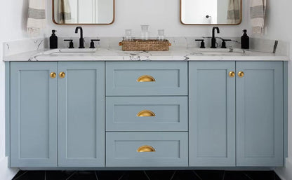 khtumeware 10 Pack 3-1/2" Drawer Pulls Antique Brass Cabinet Cup Pulls Kitchen Hardware Cabinet Handles Drawer Handles Knobs 3.5 inch Hole Center - color: Antique Brass, size: 3-1/2"(89mm) Hole Center, style: 10-pack