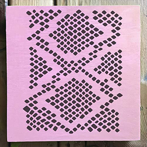Animal Print 4 Pack Stencil Set - Contains: Zebra Stripes, Leopard Spots, Giraffe, Snakeskin. Each Stencil Measures 5.75” x 6” and is Laser Cut Mylar Designed by Stencil1 - color: Animal Print 4 Pack Stencil Set