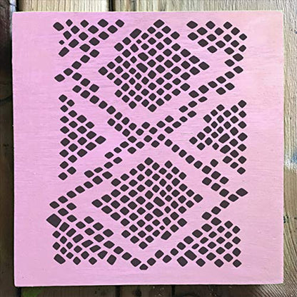 Animal Print 4 Pack Stencil Set - Contains: Zebra Stripes, Leopard Spots, Giraffe, Snakeskin. Each Stencil Measures 5.75” x 6” and is Laser Cut Mylar Designed by Stencil1 - color: Animal Print 4 Pack Stencil Set