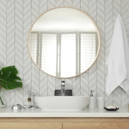Yipscazo 10-Sheet Herringbone Backsplash Peel and Stick Tile, Polished White PVC Stick on Backsplash for Kitchen, Waterproof Self Adhesive Wall Tile for Bathroom - color: Polished White