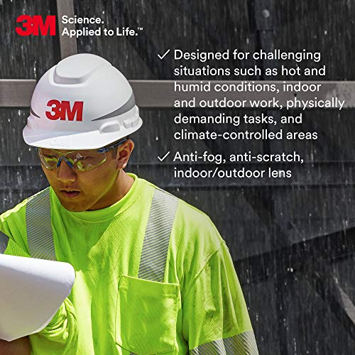 3M Safety Glasses, Solus 1000, Indoor/Outdoor Gray Lens, Blue/Black Frame - style: Gray I/O Lens, Blue/Black Frame