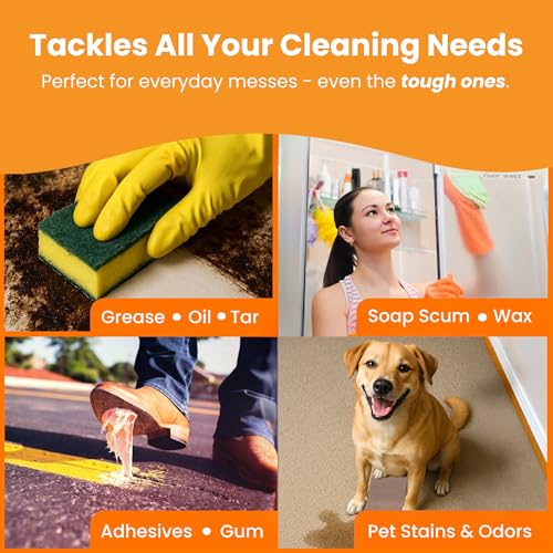 Citra Solv Concentrated Cleaner & Degreaser, Deodorizer, Paint & Adhesive Remover, for Home and Outdoor, Natural Orange Oil, Safe, Valencia Orange - 32 Fl Oz (2-Pack) - size: 32 Fl Oz