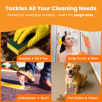Citra Solv Concentrated Cleaner & Degreaser, Deodorizer, Paint & Adhesive Remover, for Home and Outdoor, Natural Orange Oil, Safe, Valencia Orange - 32 Fl Oz (2-Pack) - size: 32 Fl Oz