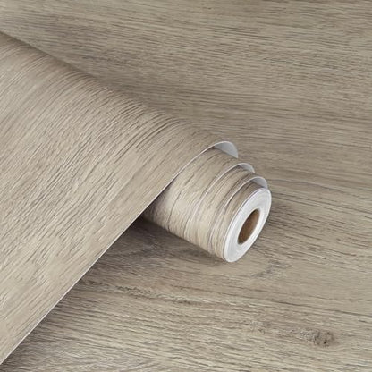 WESTICK Wood Grain Contact Paper Peel and Stick Countertops Waterproof Wood Look Wallpaper Stick and Peel Wood Contact Paper for Cabinets Kitchen Table Bedroom Dresser Desk 15.8" x 78" - color: 4.brown, size: 15.8" x 78"