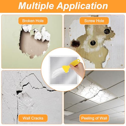 Drywall Repair Kit 13" Drywall Patch Kit Large Hole 8Pcs Wall Patch Repair