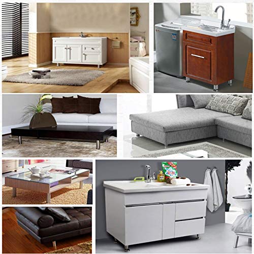 4 Pack Furniture Leg Set, 2" Dia 2" H Adjustable - size: 2 Inch