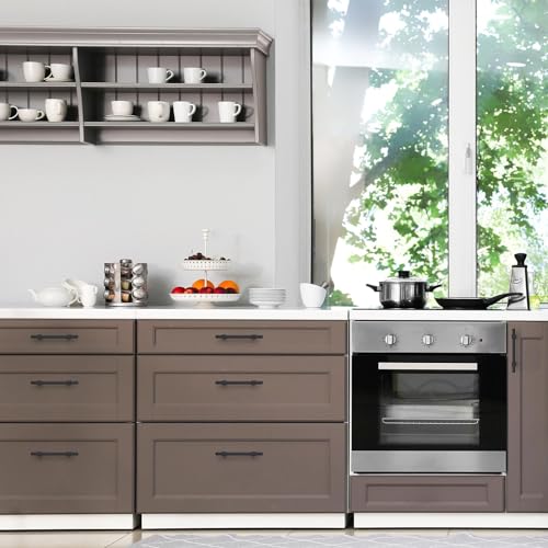15 Pack Black Cabinet Handles, 3-3/4" Hole Center Kitchen Drawer Pulls - color: Black, size: 3-3/4 Inch Hole Center