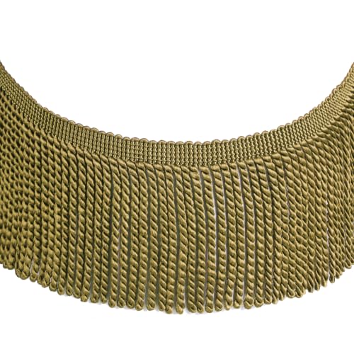 5 Yard Curtain Bullion Fringe Trim-Rayon Tassel Embellishments - color: bronze