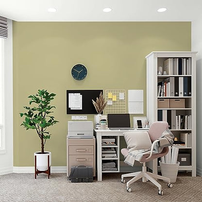 Glidden Total Interior Wall Paint & Primer All-in-One, Cress Green/Green, Flat, 1 Gallon - color: Cress Green, size: 128 Fl Oz (Pack of 1)