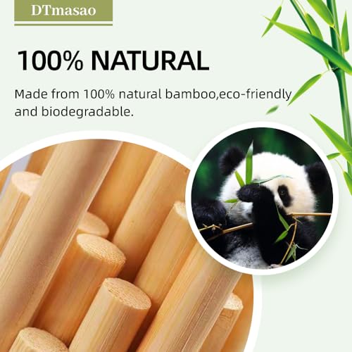 Dtmasao 10 PCS Dowel Rods Wood Sticks Wooden Dowel Rods - 3/8 x 48 Inch Unfinished Bamboo Sticks - for Crafts and DIYers - size: 3/8 x 48 Inch