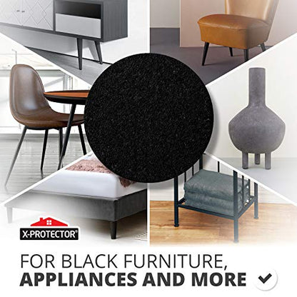 Felt Furniture Pads X-PROTECTOR 10 PCS - Premium 8” x 6” x 1/5” Heavy Duty - color: Black, size: 8” x 6”