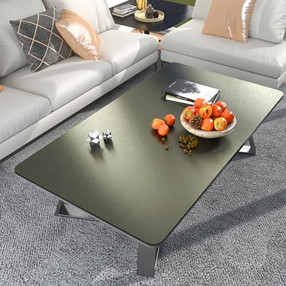 LACHEERY 16"x276" Brushed Stainless Steel Contact Paper Peel and Stick Kitchen Contact Paper Waterproof Heat Resistant Removable Bronze Metallic Peel and Stick Wallpaper Roll for Stove Fridge Film - color: 4.Bronze, size: 15.8" x 276"