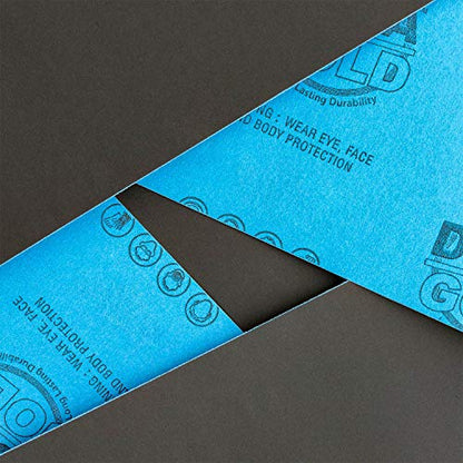 Dura-Gold 5-1/2" x 9" Wet or Dry Sandpaper Sheets, 1200 Grit, Box of 25 - size: 1200-Grit