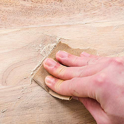 Dura-Gold Premium 1/4 Sheet Gold Sandpaper Sheets, 320 Grit (Box of 25) - size: 320-Grit