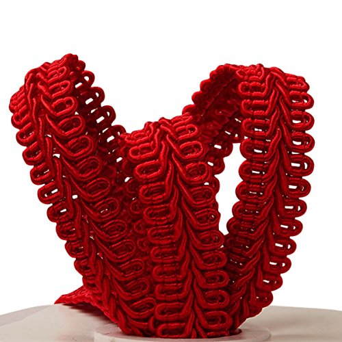 Red Gimp Braid Trim 5/8" X 10 Yards - color: Red, size: 5/8" x 10 Yd