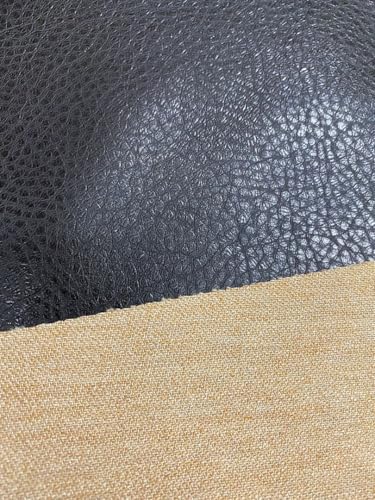 Mybecca Faux Leather Vinyl Fabric Color : Dark Brown Buffalo Bill BY THE Yard - color: Dark Brown, size: BY THE YARD