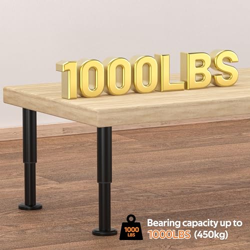 Wlrrcwdttc 4 Pcs Metal Adjustable Furniture Legs 4.72-7.87 inch, Adjustable Cabinet Legs for Sofa/Bed/Chair/Couch/Dresser/Table,Heavy Duty Bed Replacement Support Legs for Bed Frame/Bed Center Slat - size: 4.72-7.87 inch (4pcs)