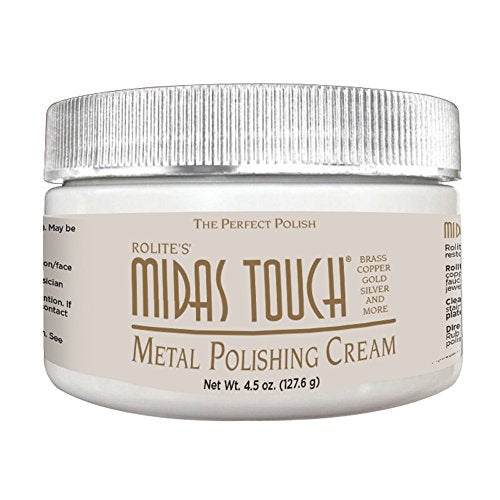 Rolite Midas Touch Metal Polishing Cream for Silver Gold Brass Copper Chrome Non-toxic Jewelry Restoration, 4.5 Ounce (Pack of 12) - size: 4.5 Ounce (Pack of 12), style: 1 Pack