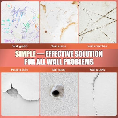 Drywall Repair Kit, 10.6oz Wall Spackle Repair Kit for Wall Hole Repair - size: 10.6oz