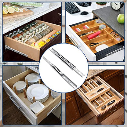 12 Inch Drawer Slides, 0.7 inch Wide, Pack of 2 - color: Style 2, size: 12" - 2PCS