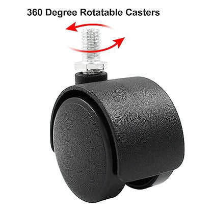 1.5 Inch Swivel Caster Wheels, M8 Threaded Stem, 4pcs - style: 1.5 Inch Stem