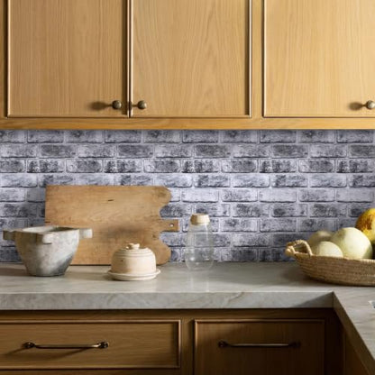 Commomy 3D Wall Panels Peel and Stick Faux Brick 10 Pcs 11.8" x 11.8" - color: Brick-WRC