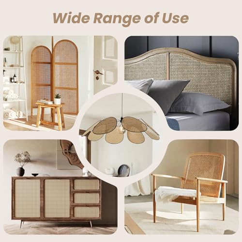 GDDGHS Rattan Cane Webbing Roll 24x60 Inch