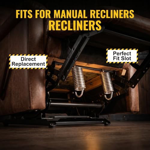 2 Pack 4-1/2 Inches Recliner Springs, Stainless Steel Tension Springs - size: 4-1/2 Inch