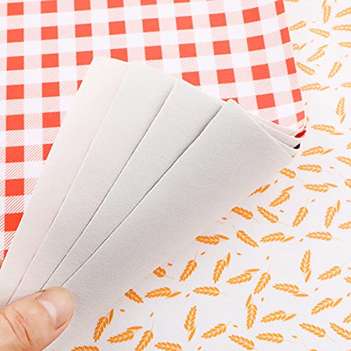Frienda 12 Pcs Thanksgiving Fall Faux Leather Sheets Fall Leaves Pumpkin