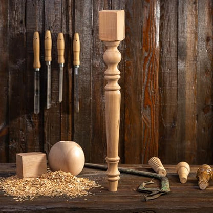 Generic Farmhouse Wood Table Legs, 34 Inch / 85 cm - size: 34 Inch / 85 cm