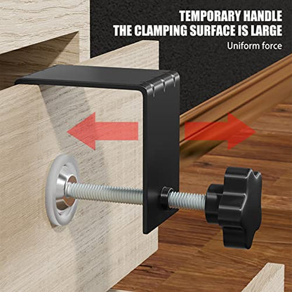 C-Clamps Heavy Duty, Universal C Clamp Cabinet Installation Clamps Cabinetry Cabinet Face Frame Clamps Woodworking Drill Hole Guide for Installing Frame of Cabinets (4 Packs), Black - style: 4 Packs