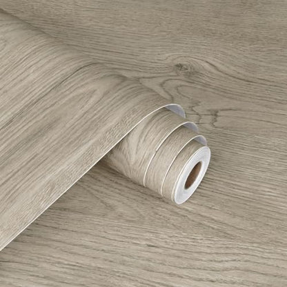 WESTICK Light Wood Contact Paper Brown Wood Grain Wallpaper Peel and Stick Countertops Waterproof Wood Countertop Contact Paper for Kitchen Island Table Cabinets Dresser Desk Shelf Liner 15.8" x 78" - color: 5.brown, size: 15.8" x 78"