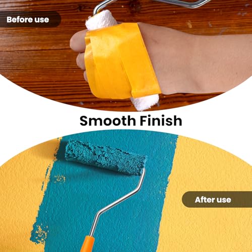 Mister Rui Mini Paint Roller Covers 24 Pieces, 4 Inch Microfiber Rollers