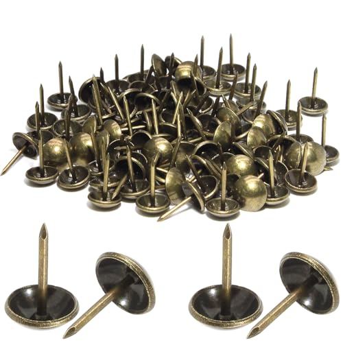 Bronze Antique Upholstery Brass Tacks, 200Pcs - color: Bronze