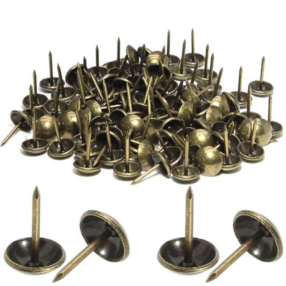 Bronze Antique Upholstery Brass Tacks, 200Pcs - color: Bronze