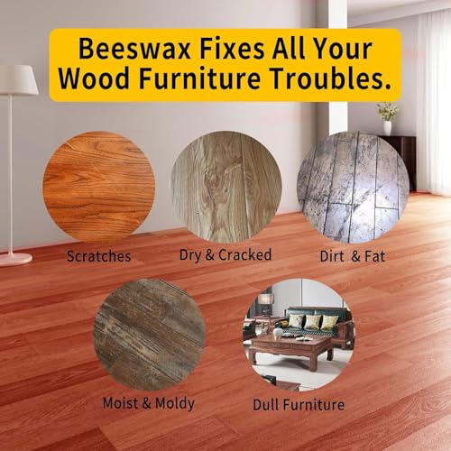 PIPIHUA Beeswax Polish and Conditioner for Wood Furniture - 16.23oz, 2 Pack - size: 16.23 Ounce (Pack of 2)