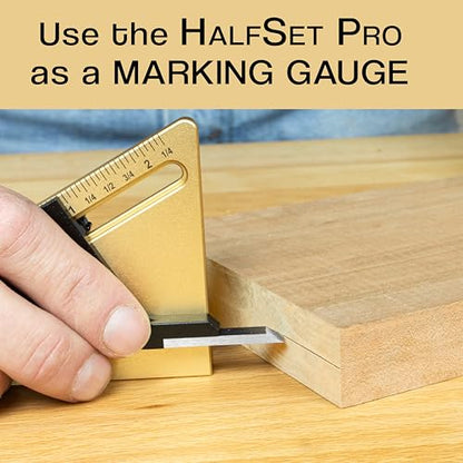 HALFSET PRO Precision Center Gauge Find Exact Half Thickness
