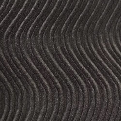 Fashion Fabrics LLC Swirl Velvet Flocking Upholstery Drapery Fabric - Sold By The Yard - 58"/ 60"- Charcoal Gray - color: Charcoal Gray