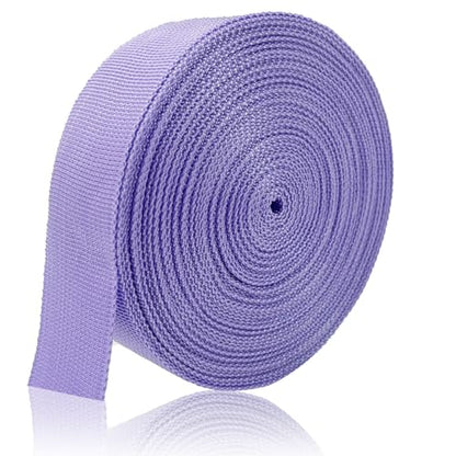 ZHFMILY 1 1/2 inch Polyprorylene Webbing Straps 12 Yards - color: Lavender