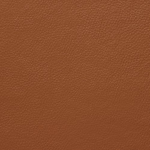 Textured Faux Leather Fabric, Smooth Pebble Grain Vinyl Sheets, Embossed Material, Upholstery, Fashion Apparel, Automotive, DIY and Crafting Pleather - 5 Yard Roll (Ginger) - color: Ginger, size: 5 Yard Roll