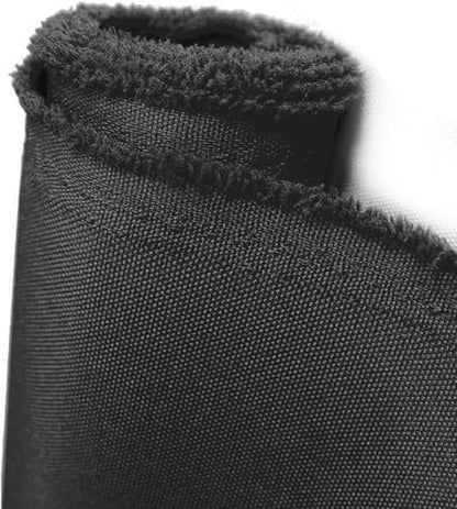 Waterproof Canvas Fabric by The Yard 600D Upholstery Outdoor Fabric 58”W - color: Black, size: 8 Yards 58" x 288"