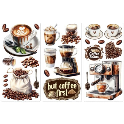 Peacoblue But Coffee First Rub On Transfers for Furniture Craft 6"x12" - style: But Coffee First
