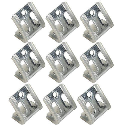 50‑Pack 5-Holes Couch Spring Clips,Ek Clips,Zig-Zag Clip,Sofa Repair