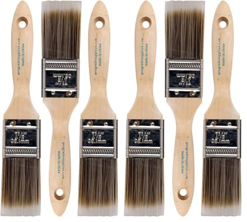 Pro Grade - Paint Brushes - 3Ea 1.5" - Brush Set (Pack of 2) - size: 3Ea H 1.5F (Pack of 2)