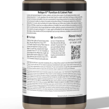 Retique It Chalk Furniture Paint by Renaissance DIY, Poly Kit, 12 FrenchBeige, 32 Ounces