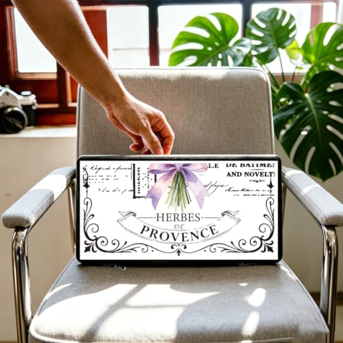 3 Sheets Lavender Rub on Transfers Stickers for Furniture 6"x12" - color: Lavender