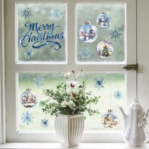 Peacoblue Christmas CrystalBall Rub On Transfers for Furniture Craft 6"x12" - style: Christmas Crystal Ball