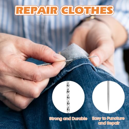 15-Piece Snag Repair Tool Kit with 50 Positioning Pins, Snag Puller Tools and Repair Needles for Clothing, Knitwear, Curtains, Fabric and Loose Threads